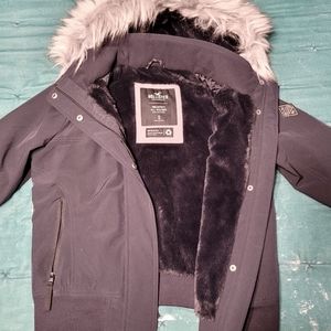 Hollister all-weather collection sherpa lined jacket